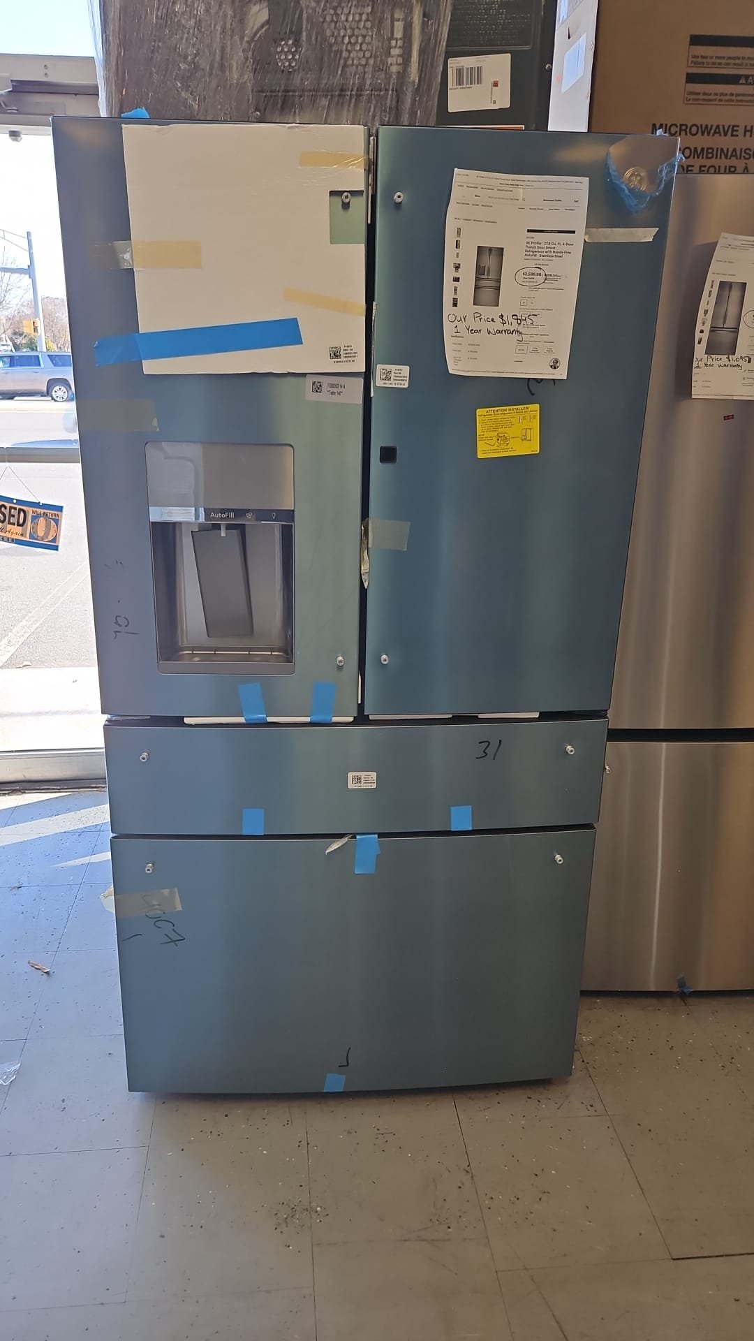 GE Profile PVD28BYNFS 4 Door French Door Refrigerator