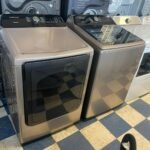 5.0 cu. ft. Top Load Washer Dryer Set with Active WaterJet