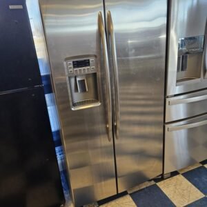 GE Profile 25.9 Cu. Ft. Side-by-Side Refrigerator with Dispenser With Warranty