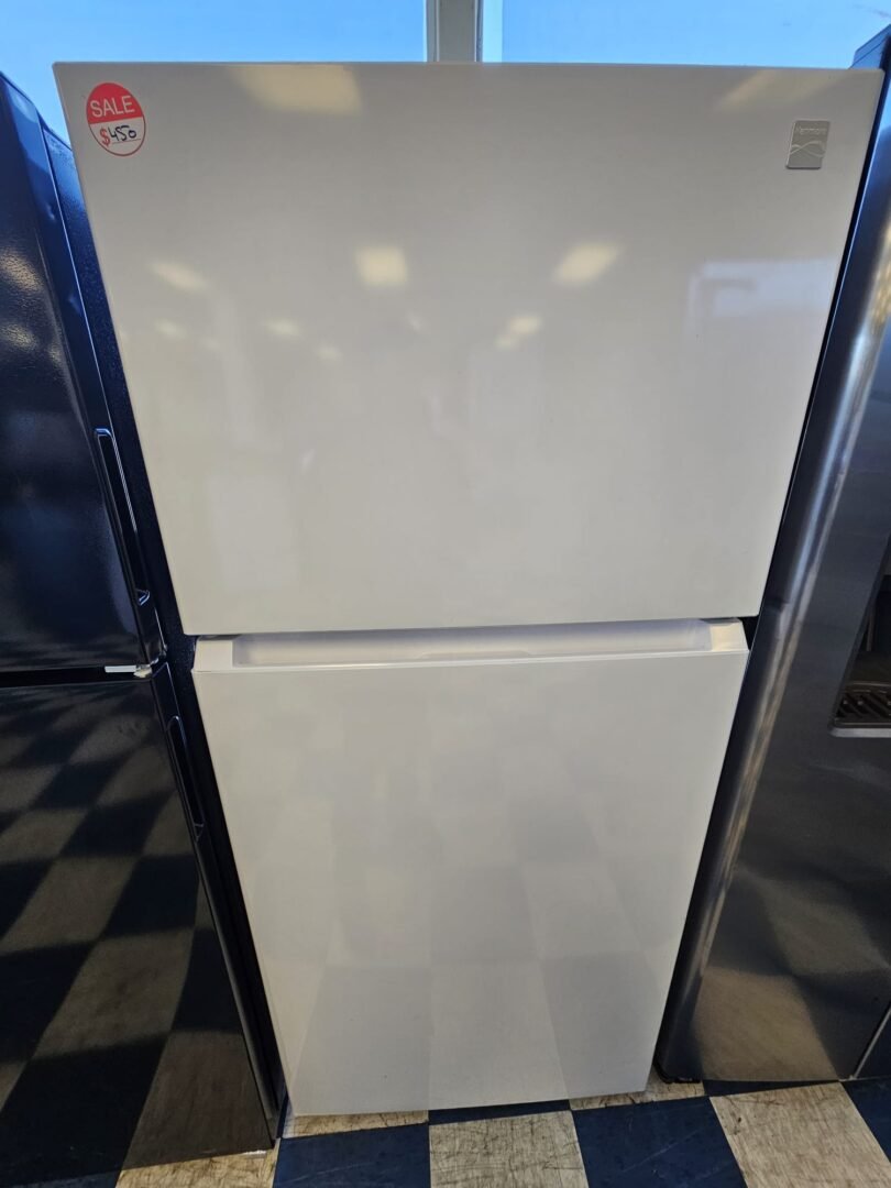 Kenmore Like New White Top Bottom Refrigerator