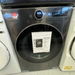 New LG – 7.4 Cu. Ft. Smart Gas Dryer Black Steel