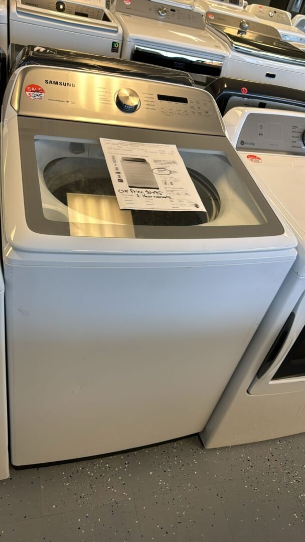 Samsung New 5.5 Cu.ft. Top Load Washer With Warranty