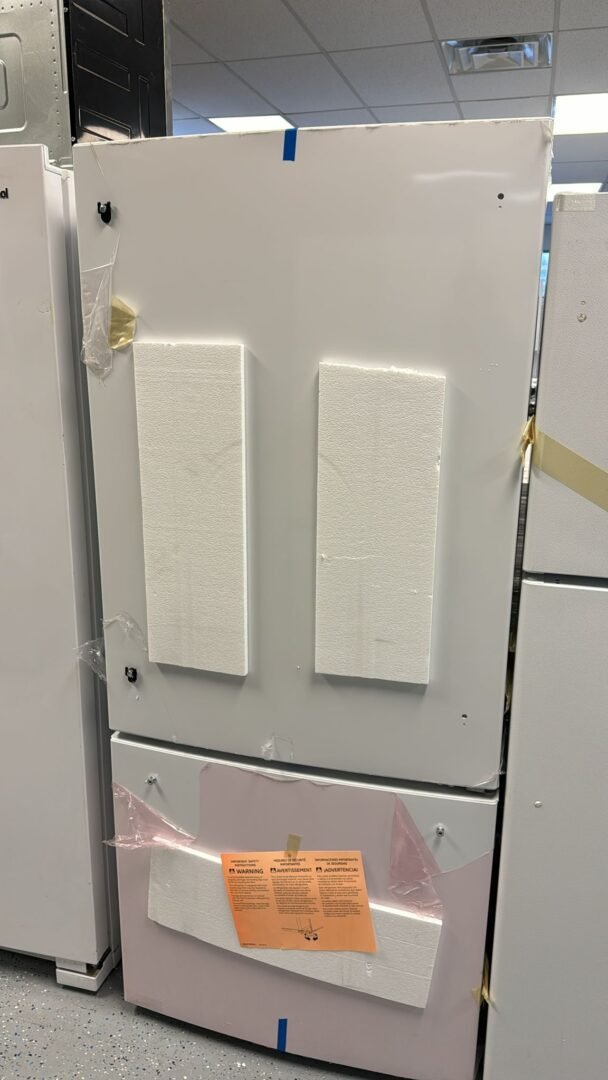 New Open Box White Top Bottom Refrigerator