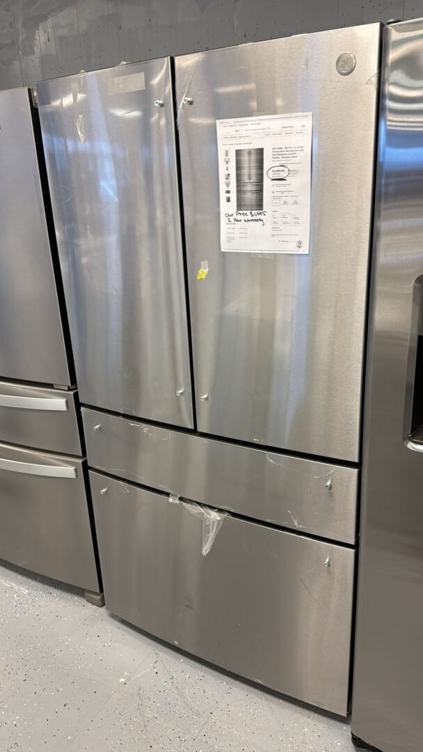 GE Profile – 28.7 Cu. Ft. 4 Door French Door Refrigerator – Stainless Steel