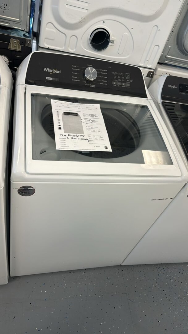 Whirlpool 4.7 Cuft Top Load Washer – White