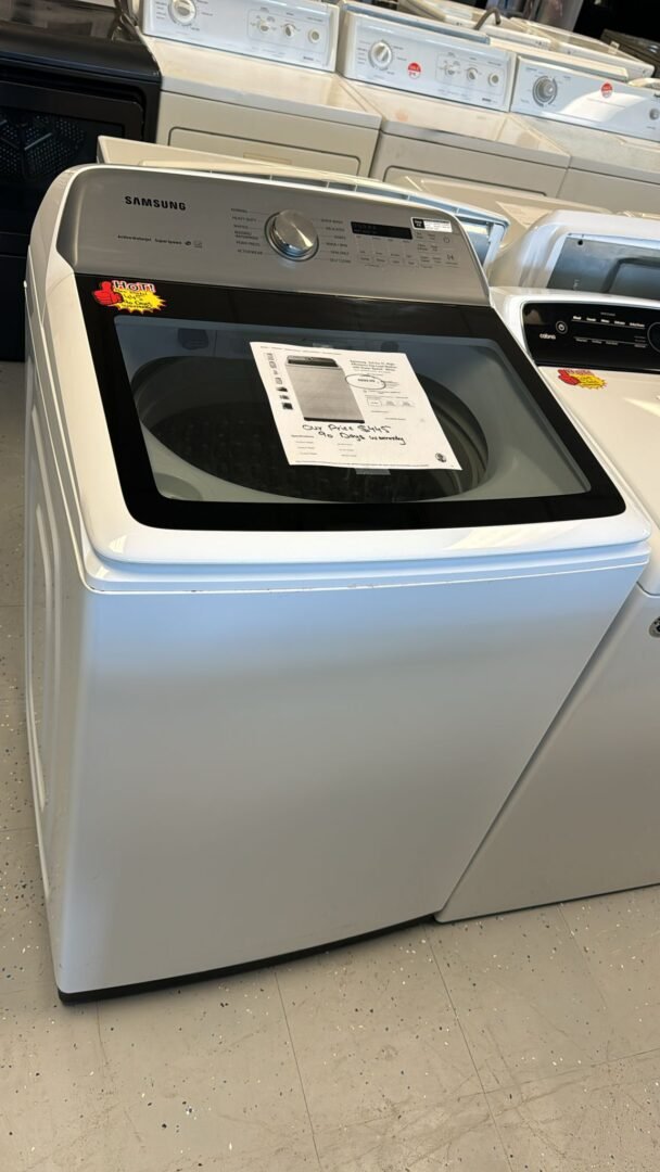 Samsung – 5.0 Cu. Ft. High-Efficiency Top Load Washer – White