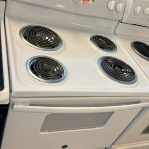 GE Like New 4 Coil Top Stove Freestanding - White