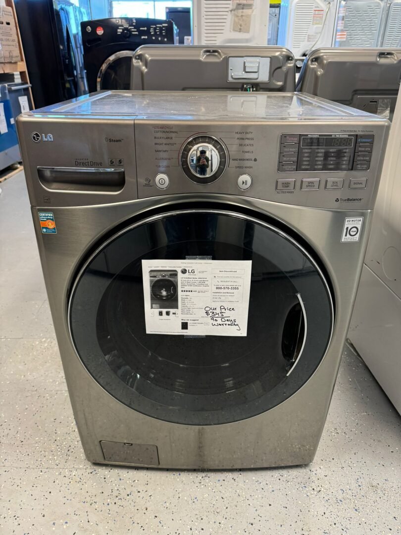 LG Like New 27 Inch 4.0 cu. ft. Front Load Washer With 90 Days Warranty