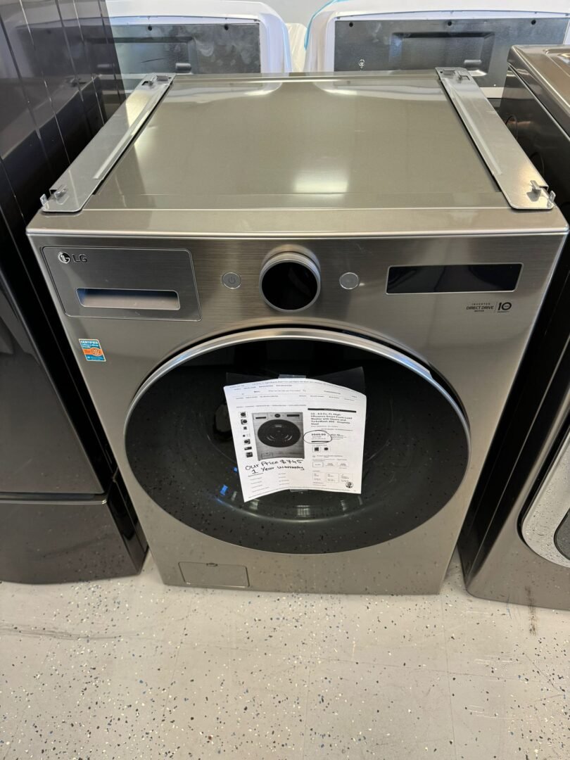 LG New – 4.5 Cu. Ft. High-Efficiency Front Load Washer – Graphite Steel