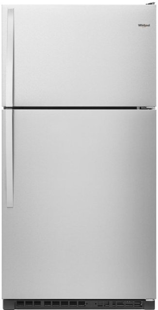 Whirlpool – 20.5 Cu. Ft. Top-Freezer Refrigerator –  Stainless Steel