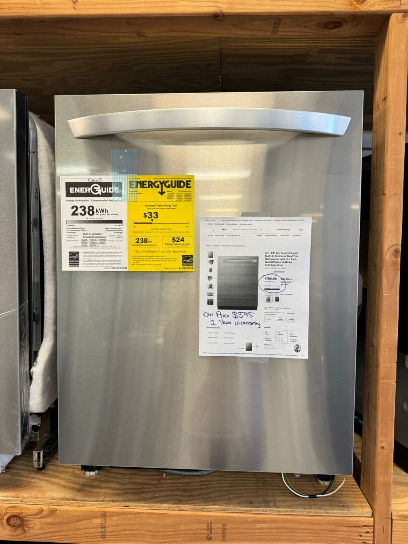 LG 24″ New Top Control Dishwasher – Stainless