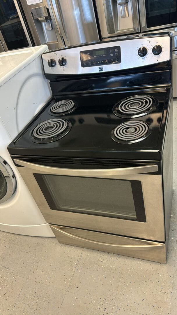 Kenmore Used 4 Coil Top Stove Freestanding
