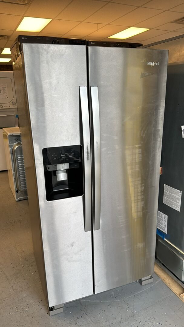 Whirlpool – 21.4 Cu. Ft. Side-by-Side Refrigerator – Stainless Steel