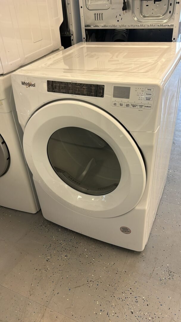 Whirlpool 7.4 cu.ft Front Load Long Vent Electric Dryer – White