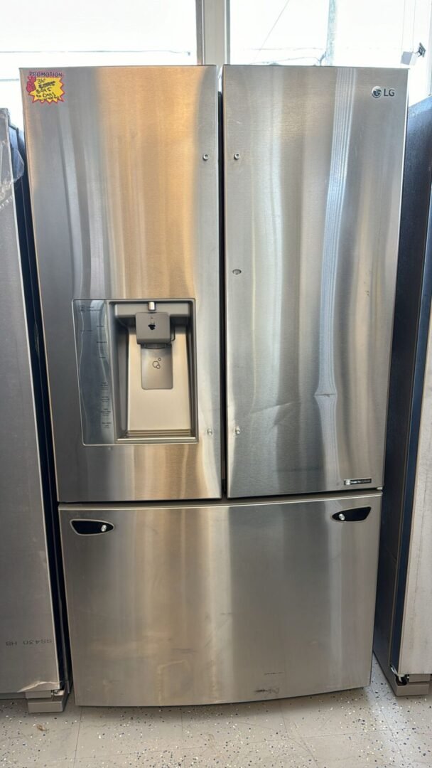 LG 36″ Used 3 Door French Door Refrigerator – Stainless
