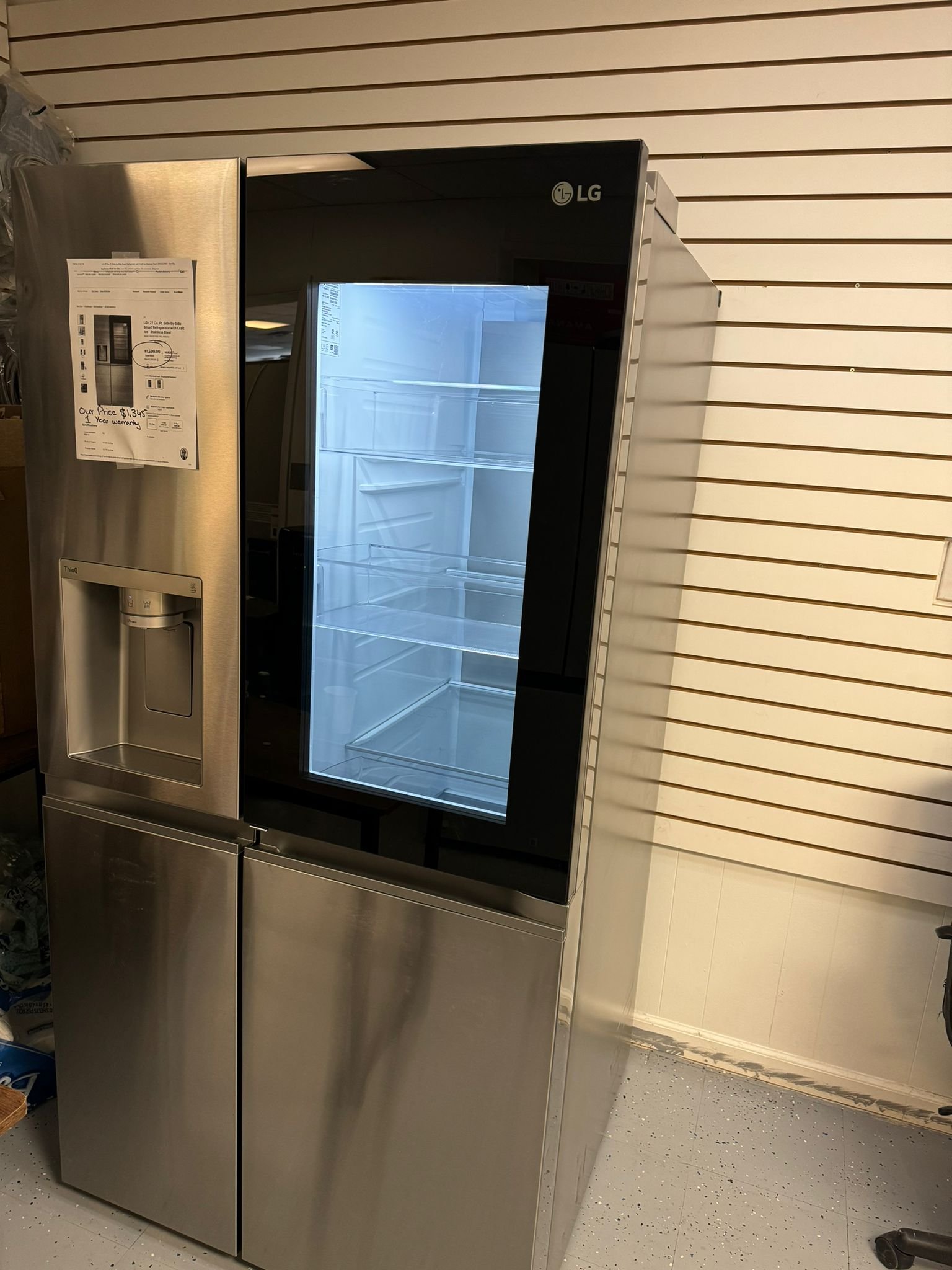 LG New InstaView Side By Side Refrigerator