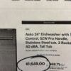 Asko DBI565PHXXLS 24 Inch Built-In Smart Dishwasher