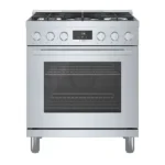 Bosch HGS8055UC – 800 Series 3.7 Cu. Ft. Freestanding Gas Convection Range