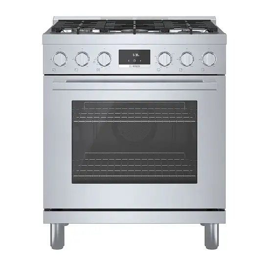 Bosch HGS8055UC – 800 Series 3.7 Cu. Ft. Freestanding Gas Convection Range