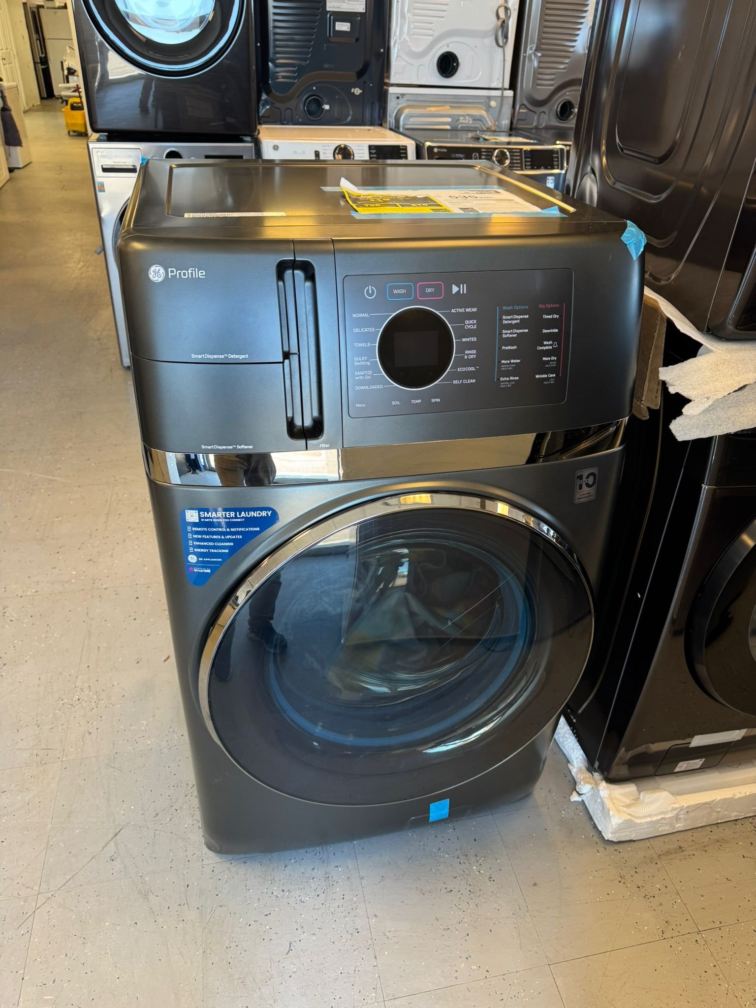 GE PFQ97HSPVDS 4.8 cu. ft. Capacity Ultra Fast Washer/Dryer Combo