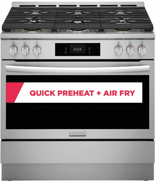 Frigidaire Gallery New GCFG3661AF 36″ Gas Range with 6 Burners