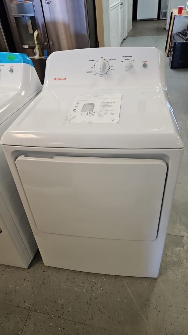 New Hotpoint HTX26GASWWW 6.2 Cu. Ft. Gas Dryer with Auto Dry - Image 2