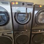 LG New WM6500HBA Front Load Washer and DLEX6500B Electric Dryer