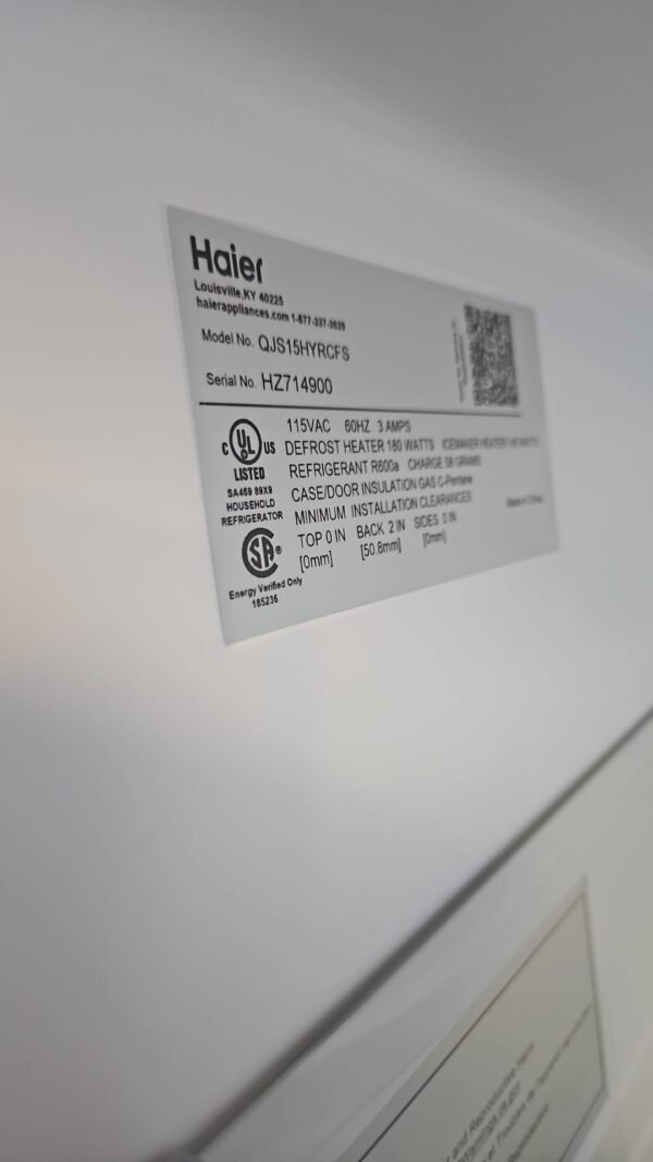 Haier QJS15HYRFS New 28" French Door Counter Depth Refrigerator - Image 5