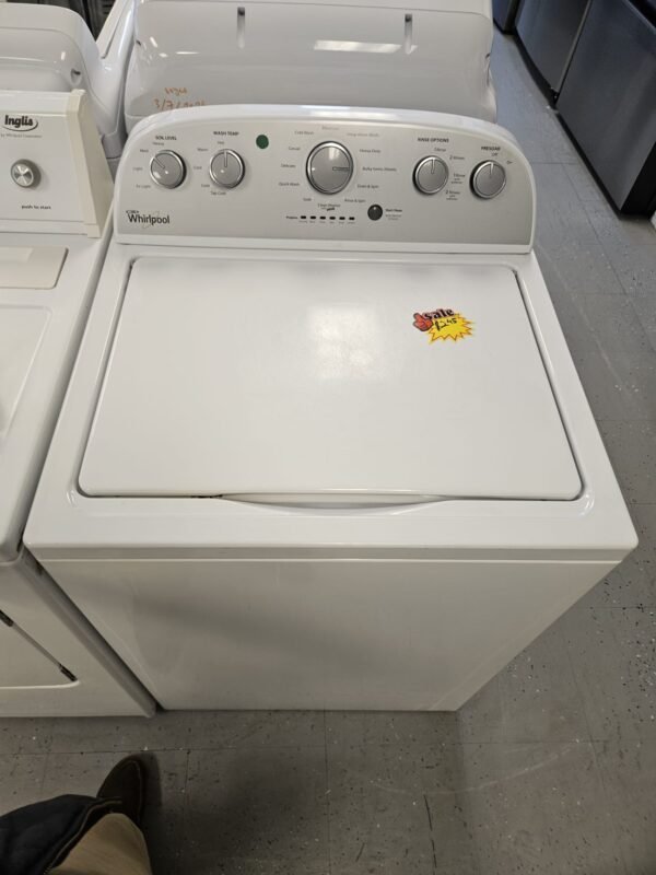 Whirlpool WTW5000DW1 28 Inch 4.3 Cu. Ft. Top Load Washer- Used - Image 2