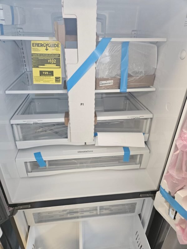 GE GFE28GYNKFS New 36 Inch 27.7 Cu. Ft. French Door Refrigerator- Stainless Steel - Image 3