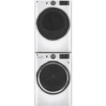 GE GFD65ESSN0WW & GFW650SSN2WW Front Load Washer & Dryer Set- White