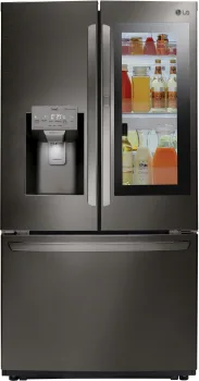 LG LFXC22596D Used 36 Inch Smart Counter Depth French Door Refrigerator- Black Stainless Steel