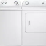 Amana Used NTW4516FW2 Top Load Washer and NED4655EW1 Electric Dryer Set- White