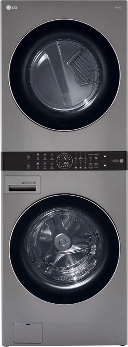 LG WKE100HVA Scratch & Dent 27 Inch Smart Electric WashTower- Stainless Steel