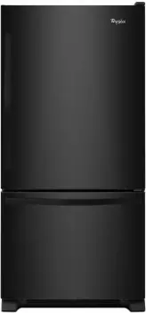 Whirlpool WRB322DMBB New 33 Inch Bottom-Freezer Refrigerator- Black