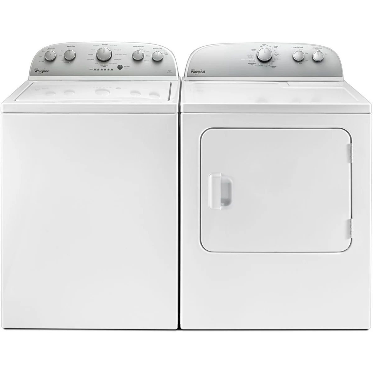 Whirlpool WTW4816FW3-WED4815EW1 Used Reliable Washer & Dryer Set- White