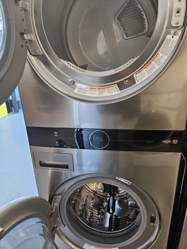LG WKE100HVA Scratch & Dent 27 Inch Smart Electric WashTower- Stainless Steel - Image 3