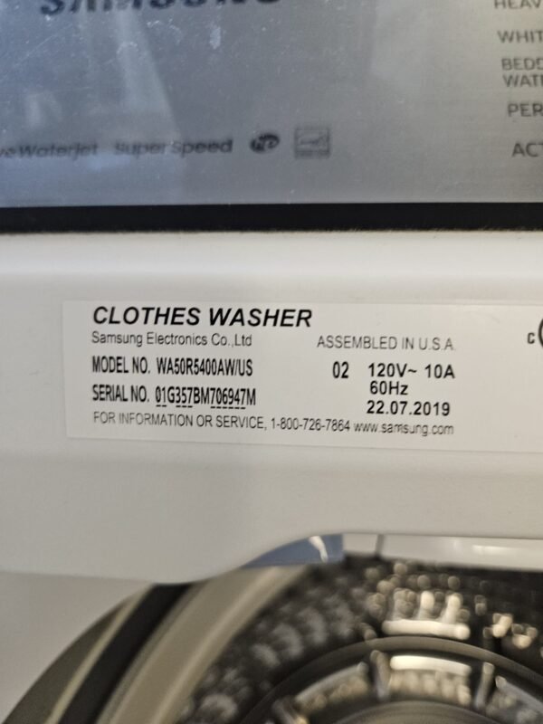 Samsung WA50R5400AW-DVE50R5200W Refurbished Washer/Dryer Set- White - Image 6