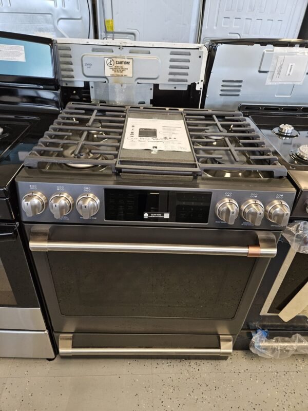 Cafe CGS700P3MD1 30 Inch Slide-In 6 Burners Gas Smart Range- Matte Black - Image 2