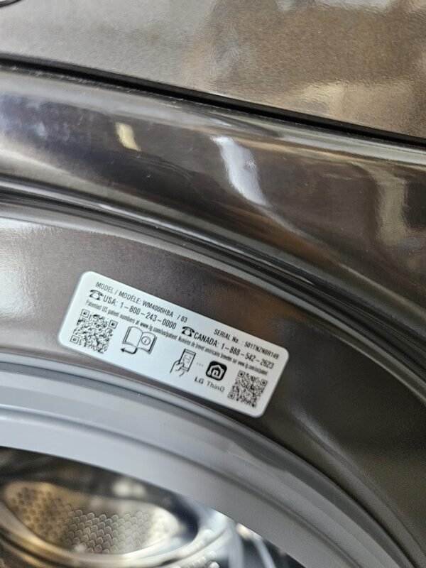 LG WM4000HBA & DLEX4080B New Smart Front Load Washer & Dryer Laundry Set- Black Stainless Steel - Image 4