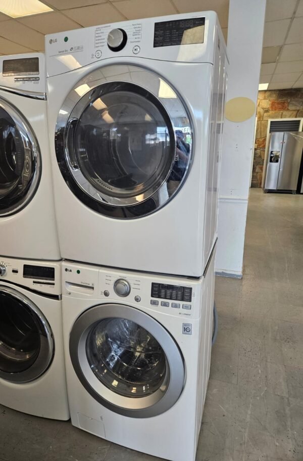 LG WM3170CW-DLEX3700W Used Smart Washer & Dryer Laundry Pair- White - Image 2