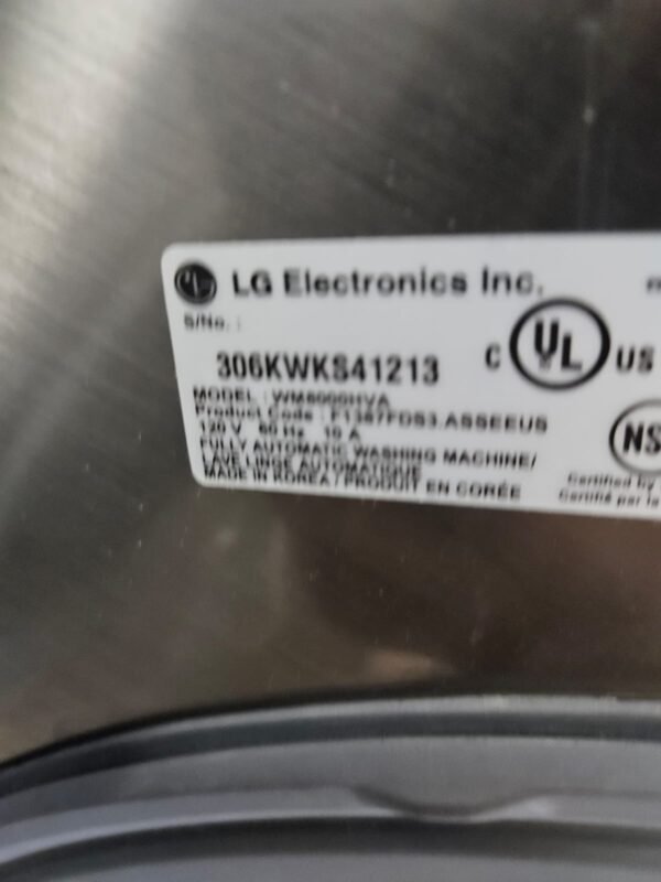LG WM8000HVA-DLEX8100V Refurbished High-Capacity Washer & Dryer Set- Graphite - Image 5