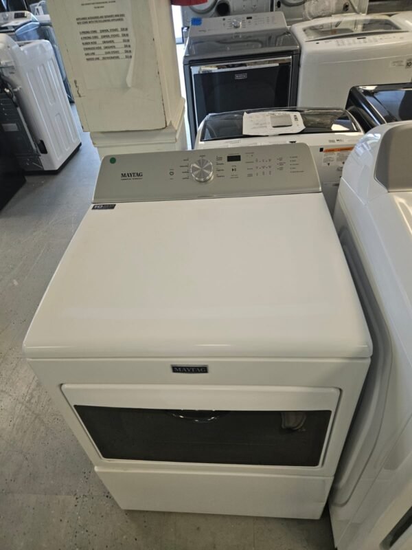 Maytag MEDB765FW0 Used 27 Inch Electric Dryer with IntelliDry- White - Image 2