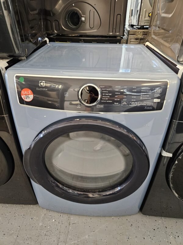 Electrolux ELFE7437AG1 27 Inch 8.0 Cu. Ft. Electric Dryer- Glacier Blue - Image 2