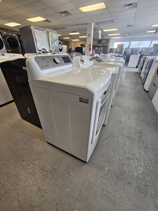 LG DLE7300WE Used 27 Inch 7.3 Cu. Ft Electric Smart Dryer- White - Image 5