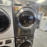 LG WM3360HVCA 27 Inch Front-Load Washer with DLEX3360V 27 Inch Electric Dryer Set