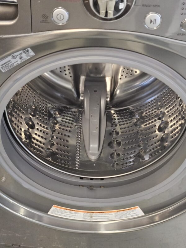 LG WM3360HVCA 27 Inch Front-Load Washer with DLEX3360V 27 Inch Electric Dryer Set - Image 3