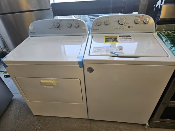 Whirlpool New 3.8 cu. ft. Top Load Washer and 7.0 cu. ft. Top Load Electric Dryer Set