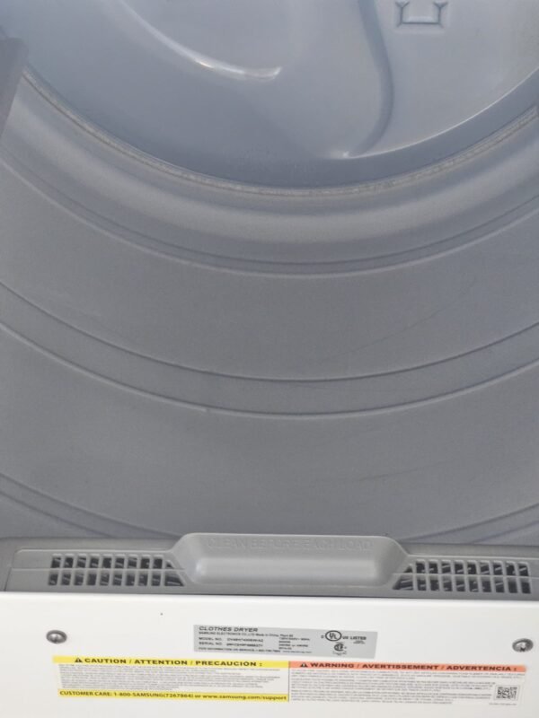 Samsung WA45H7000AW 27 Inch Top Load Washer With DV48H7400EW 27 Inch 7.4 cu. ft. Electric Dryer - Image 4