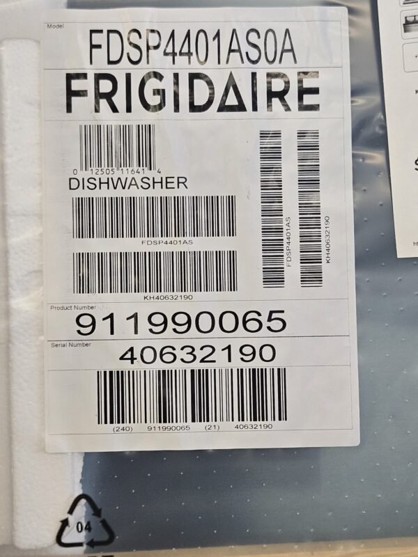 Frigidaire FDSP4401AS 24 Inch Fully Integrated Dishwasher - Image 3